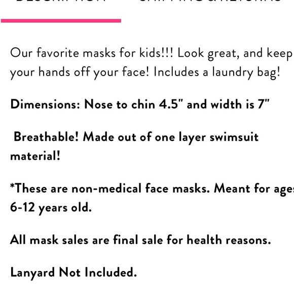 POMCHIES MASK SET, NWT - Picture 5 of 7